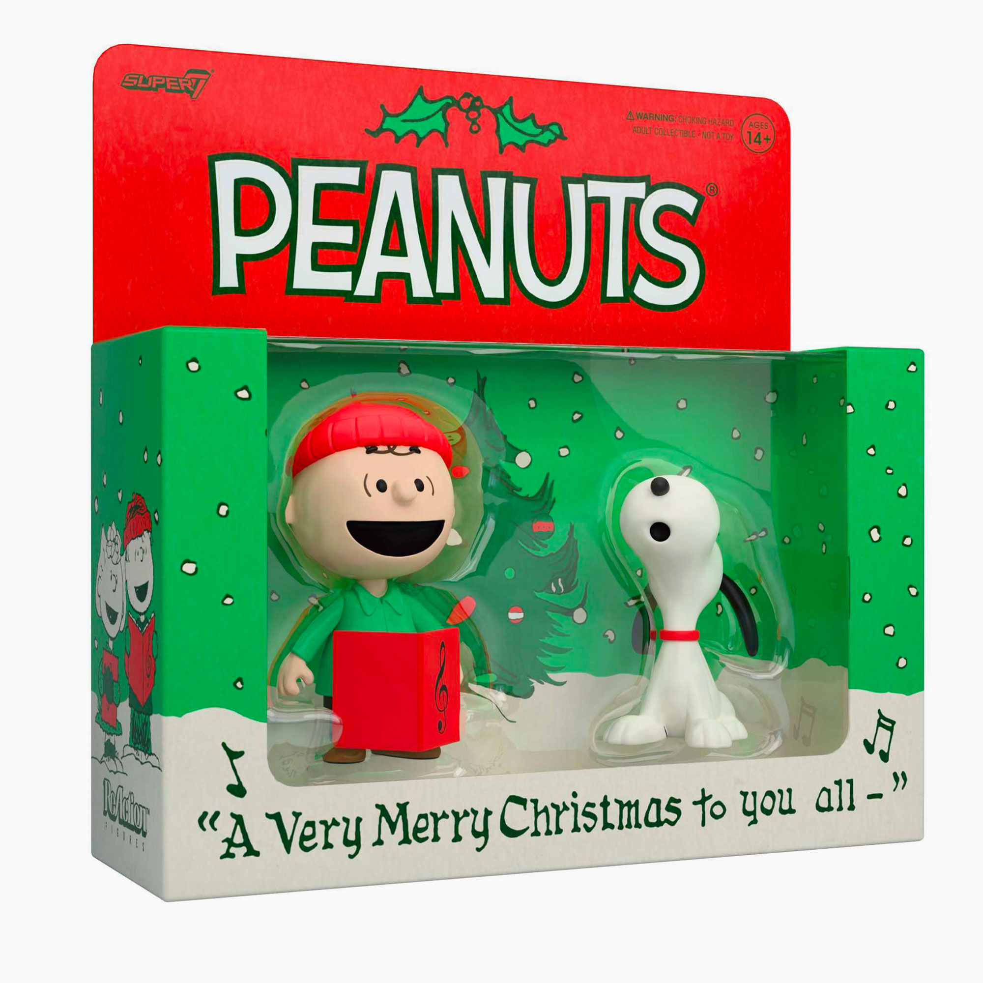 ReAction Snoopy & Charlie Brown – Édition limitée Christmas Super7 x Peanuts