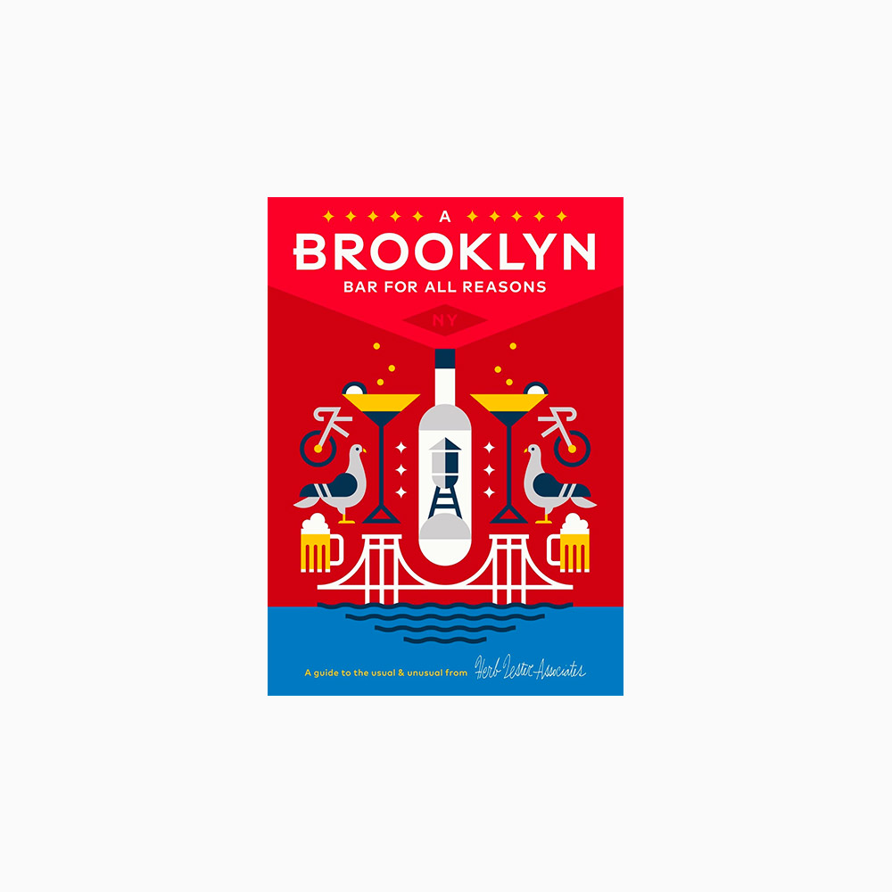 Guide touristique/plan Brooklyn Bar par Herb Lester Associates
