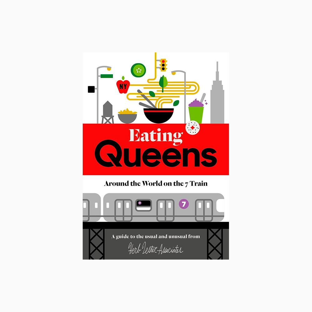 Guide touristique/plan Eating Queens par Herb Lester Associates