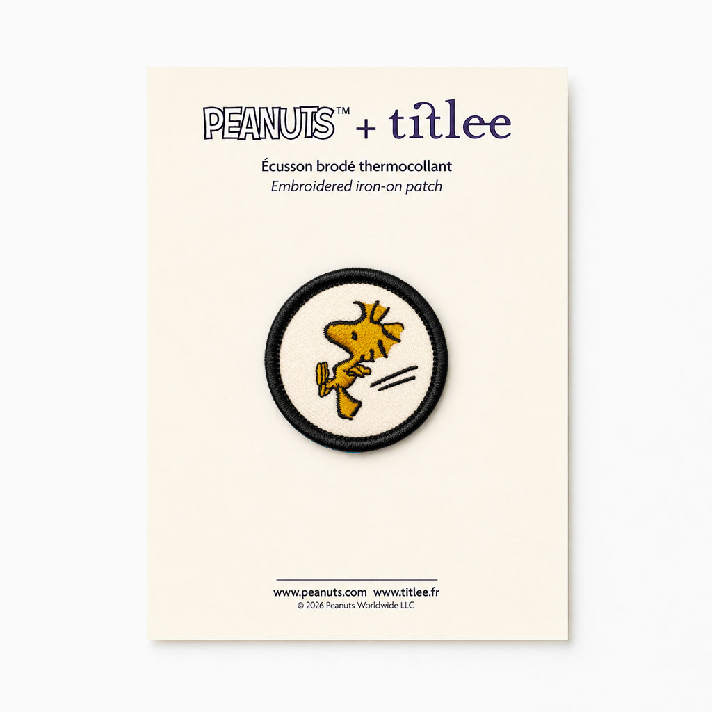Écusson brodé Woodstock – 4 cm - Titlee x Peanuts