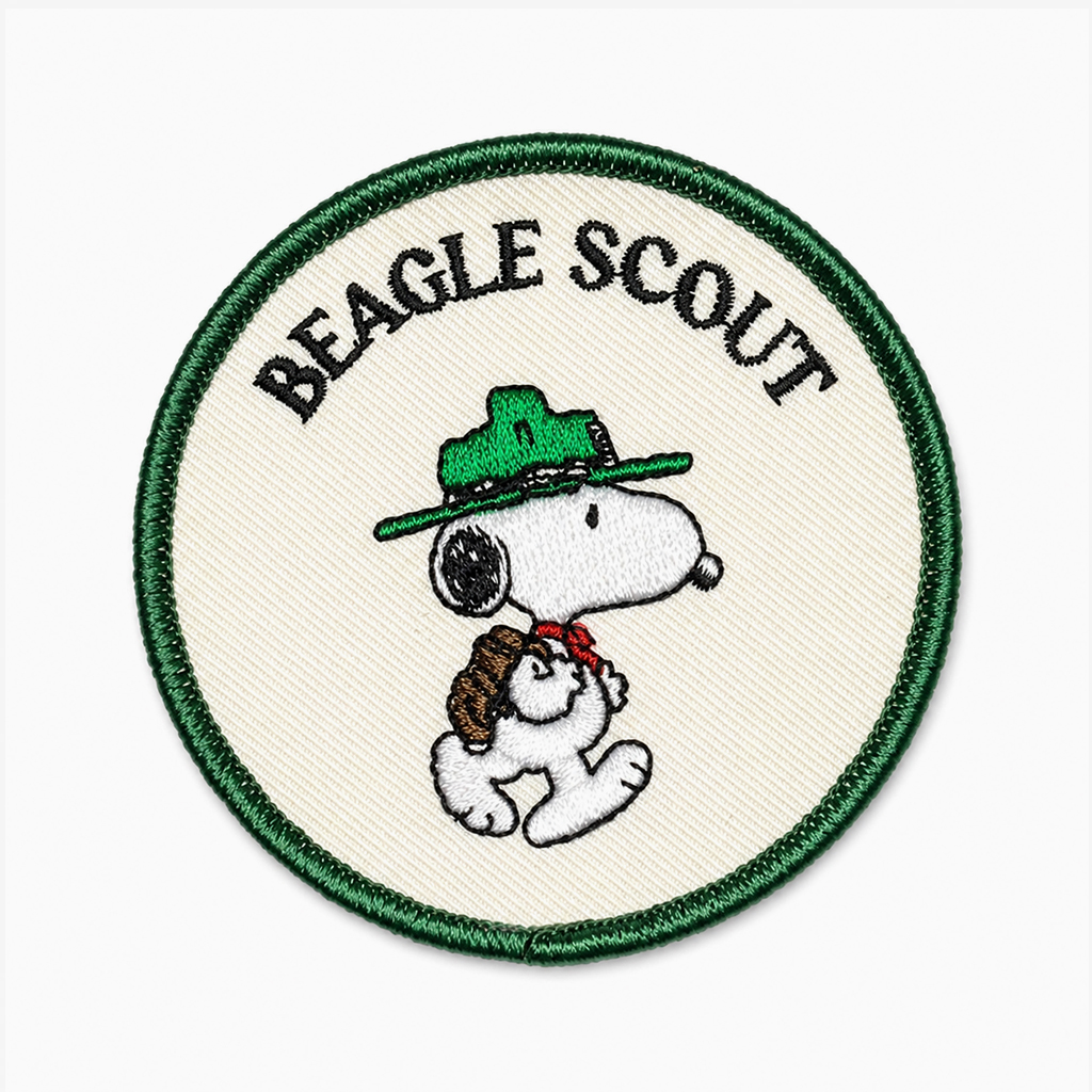 Écusson brodé Snoopy Beagle Scout – 7,5 cm - Titlee x Peanuts