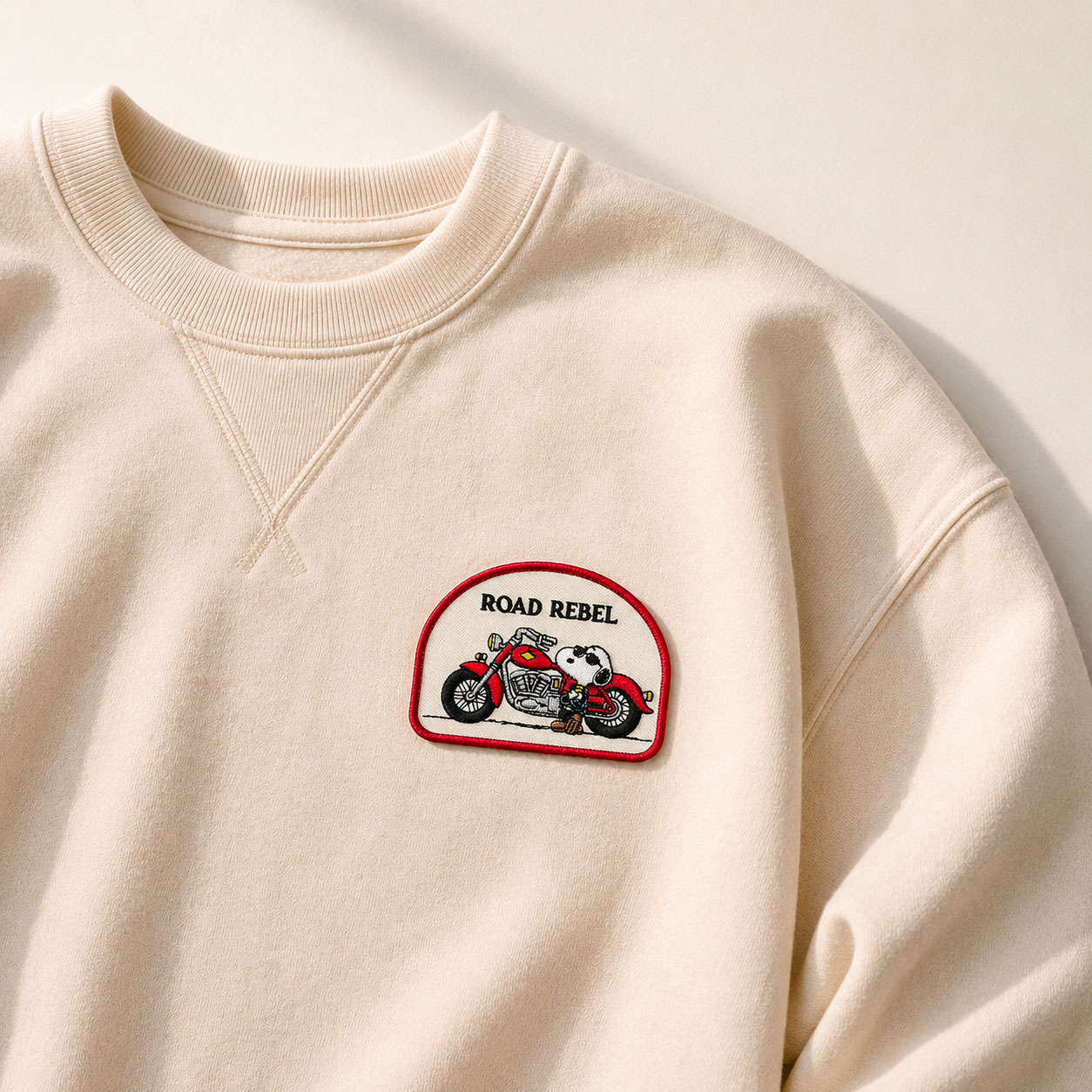 Snoopy Road Rebel embroidered patch