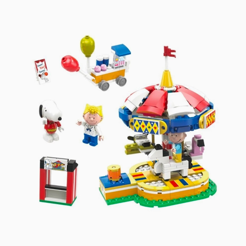 Snoopy Circus in Town Building Set – Carousel – K-Wonderland