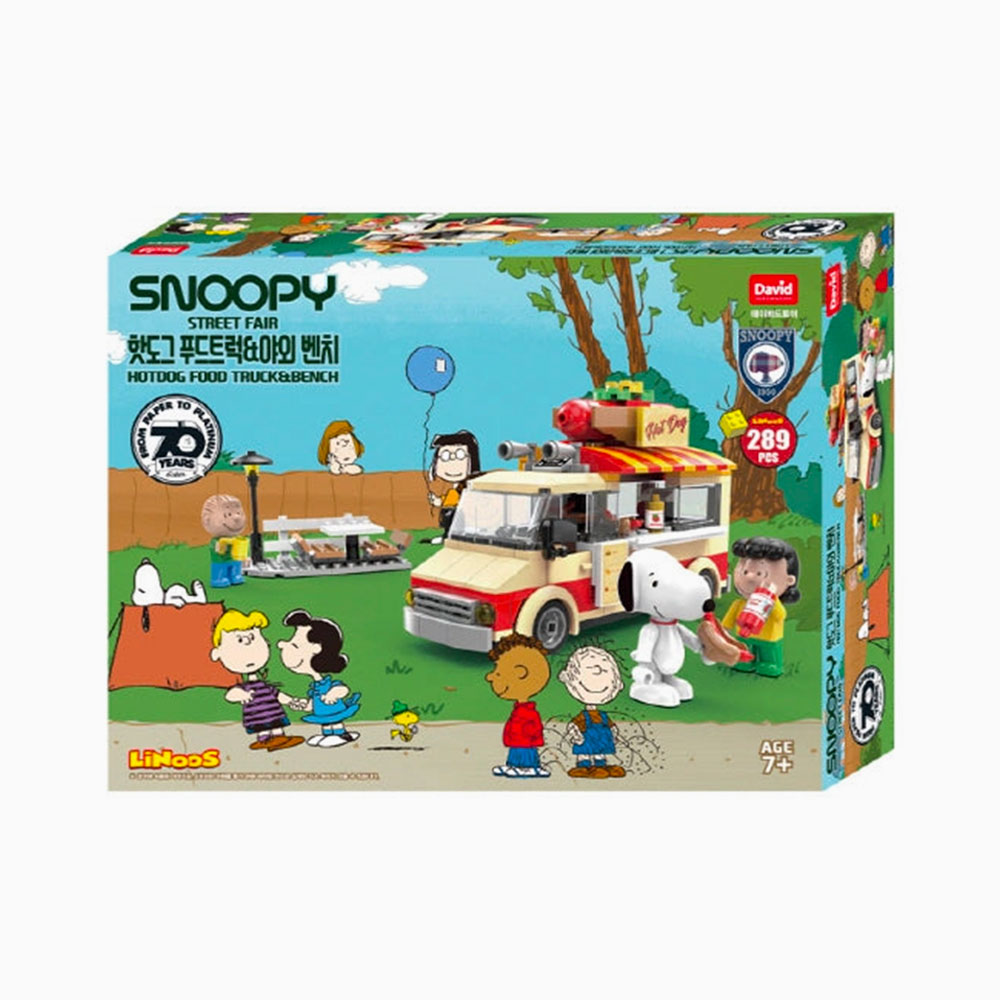 Set de construction Snoopy – Food Truck & Bench – 289 pièces