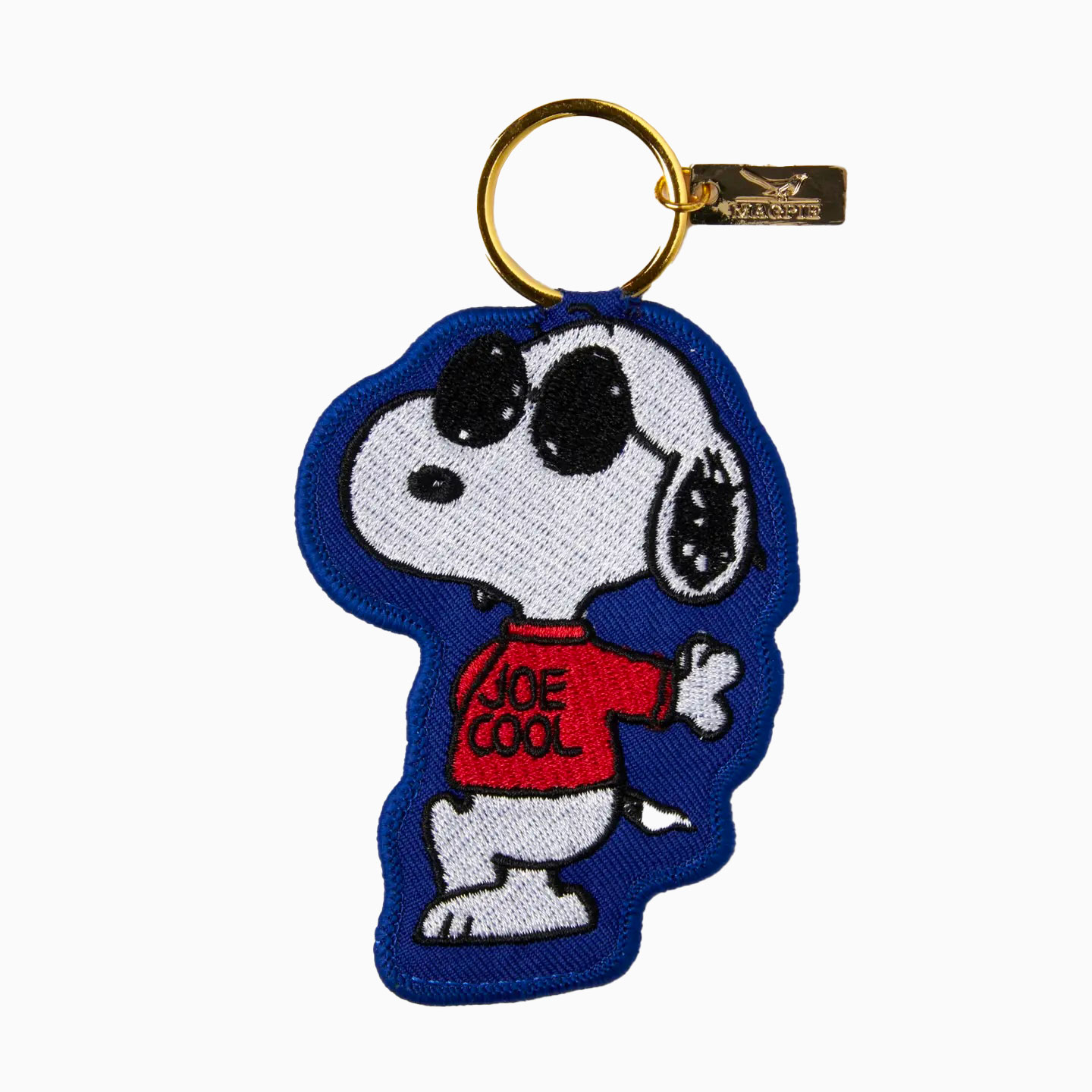 Grand porte-clés ou bijou de sac Snoopy Joe Cool par Magpie