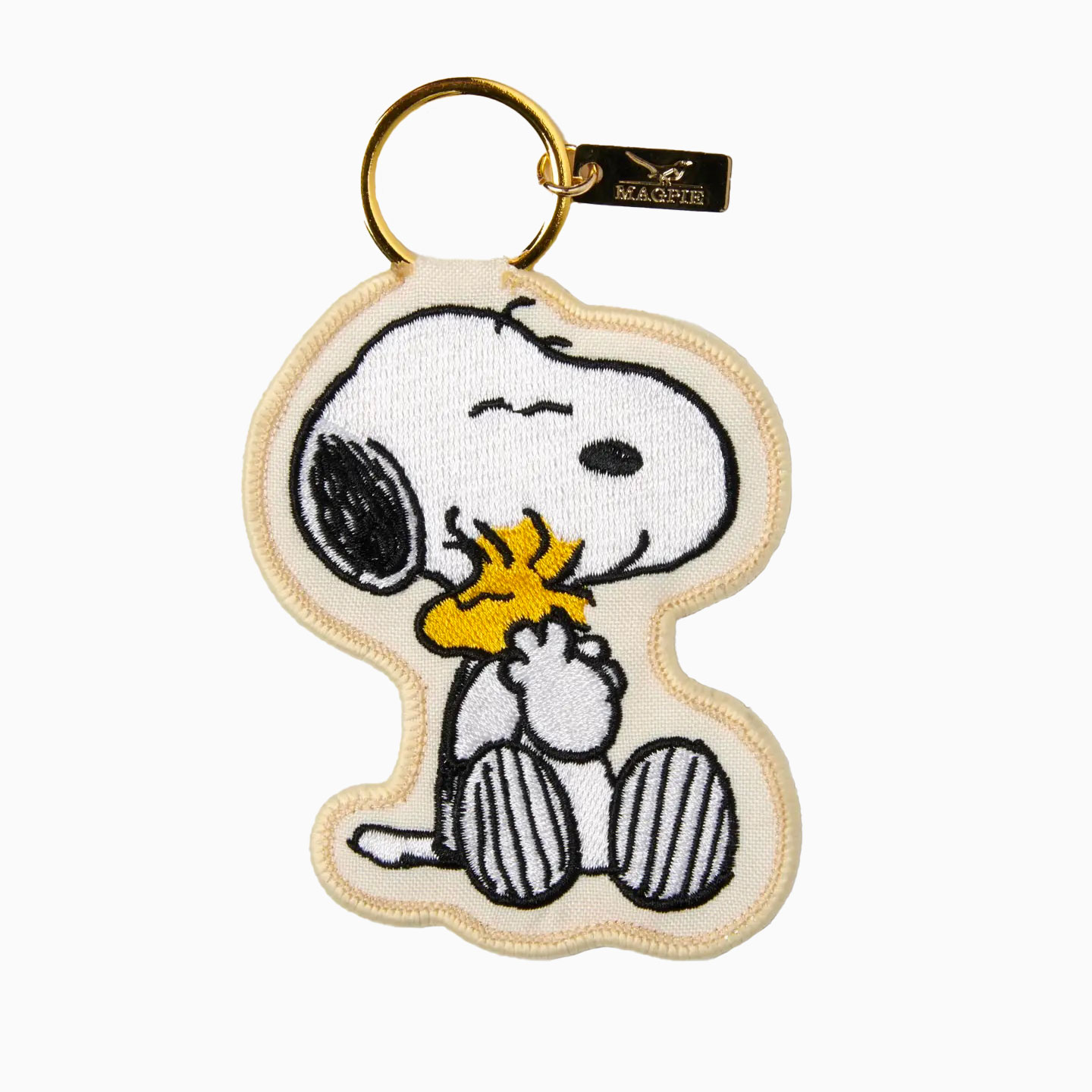 Grand porte-clés ou bijou de sac Snoopy Love par Magpie