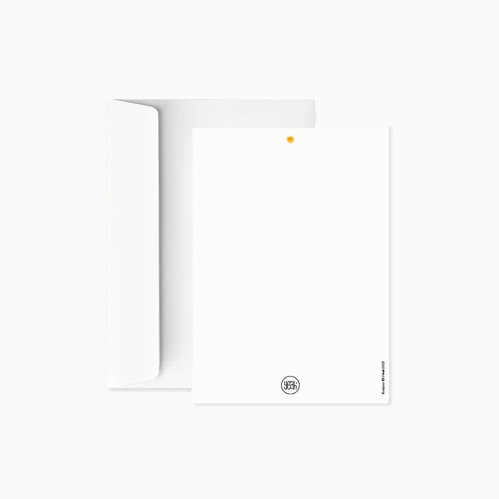 Carte postale "Bonjour" par Oyeah Studio