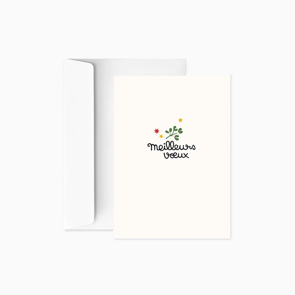 Carte postale "Meilleurs Voeux" par Oyeah Studio