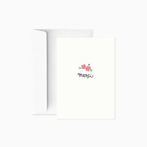 Carte postale "Merci" par Oyeah Studio