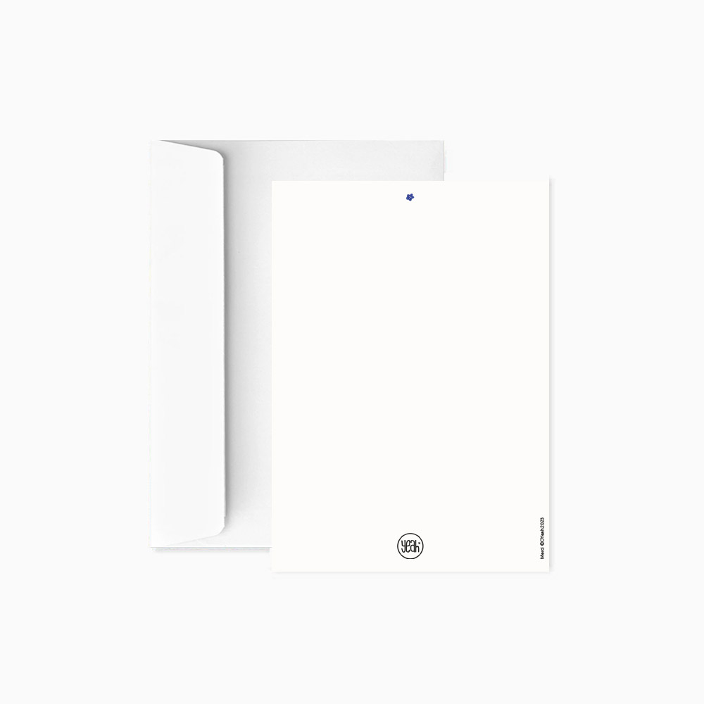 Carte postale "Merci" par Oyeah Studio