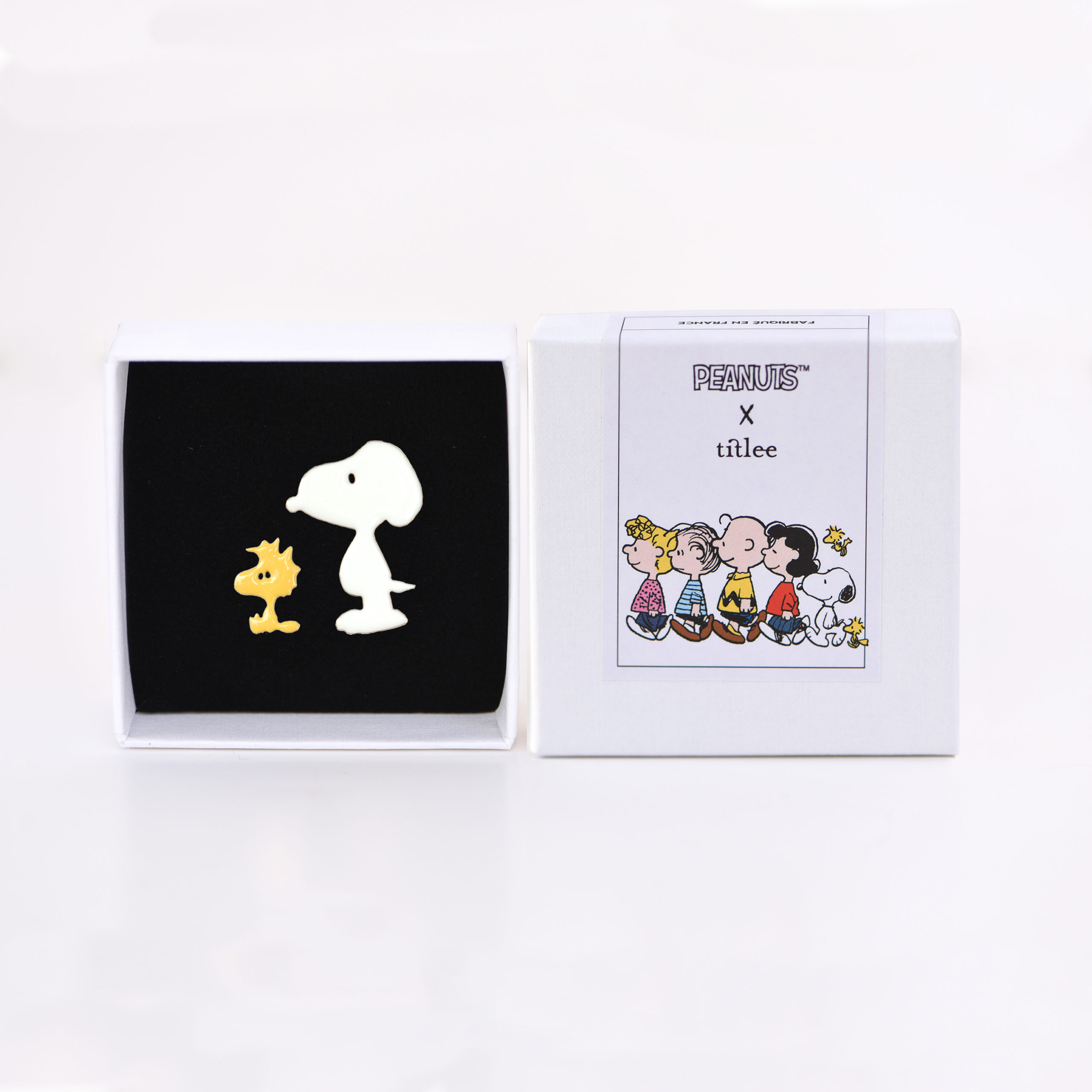 Duo de pin's Snoopy & Woodstock colorés