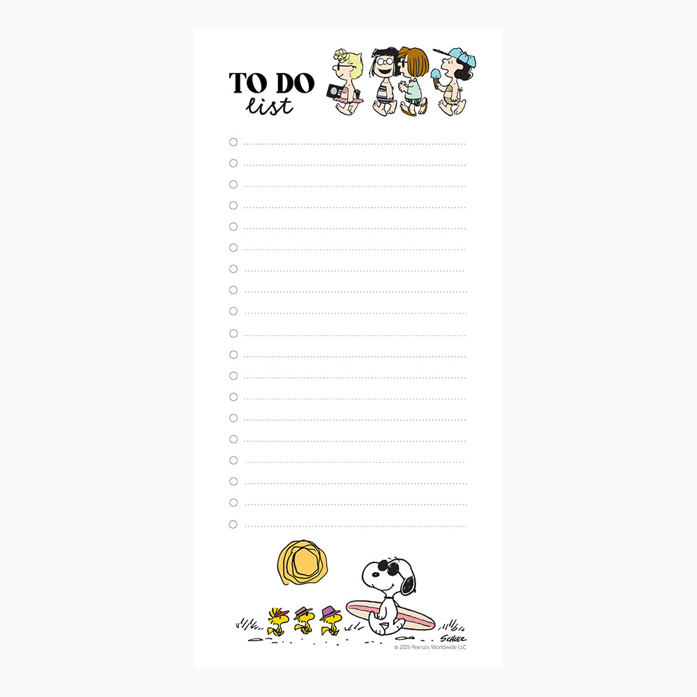 Bloc-notes Snoopy Beach Vibes 10x21 cm