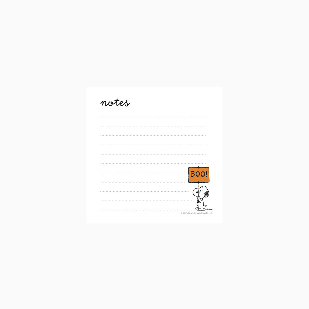 Bloc-notes Snoopy "Boo" 10x10 cm Titlee x Peanuts