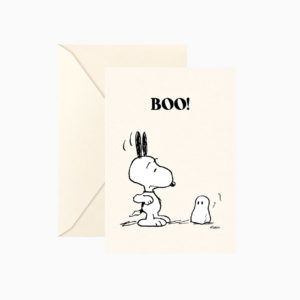 Carte double Snoopy « Boo! » avec enveloppe