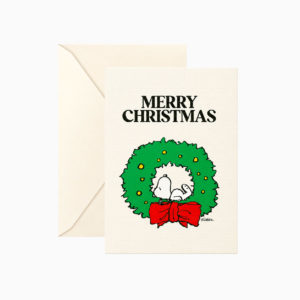 Carte double Snoopy Merry Christmas