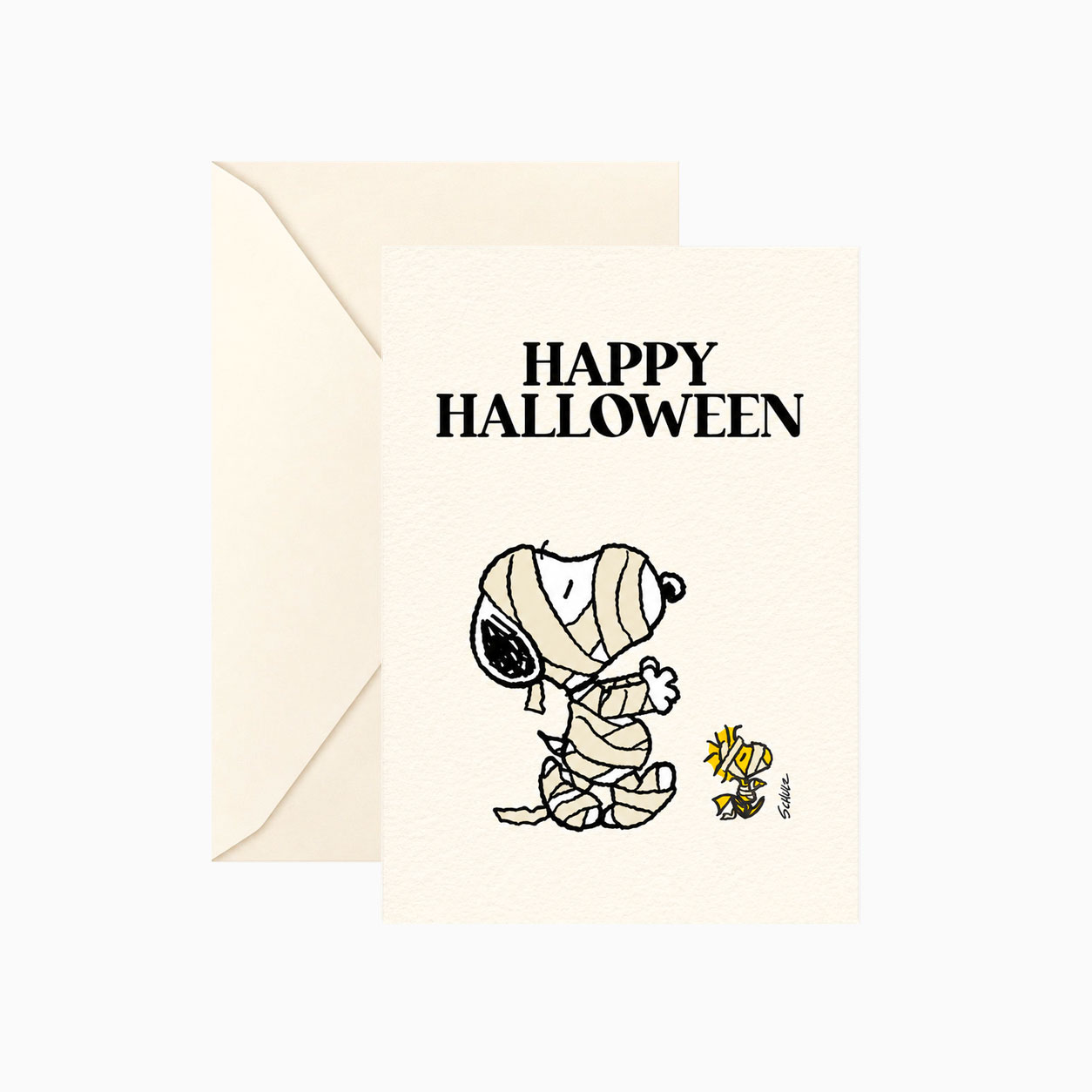 Carte double Snoopy "Mummy"