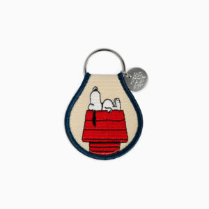 Snoopy Dog House Embroidered Keychain by Three Potato Four
