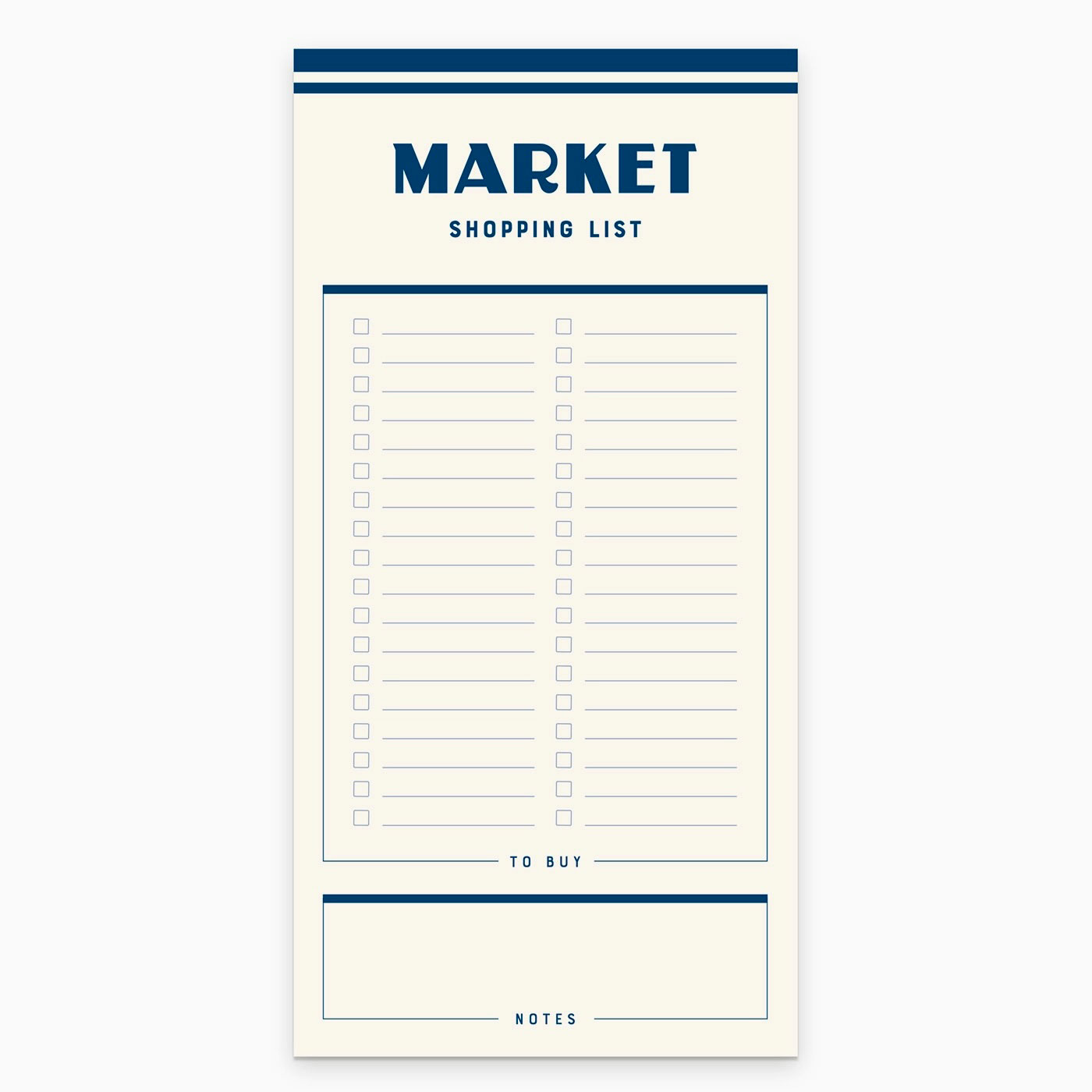 Bloc-notes Market List – Ruff House Print