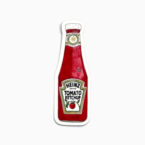 Sticker Ketchup effet Soft Touch par Séverine Balanqueux