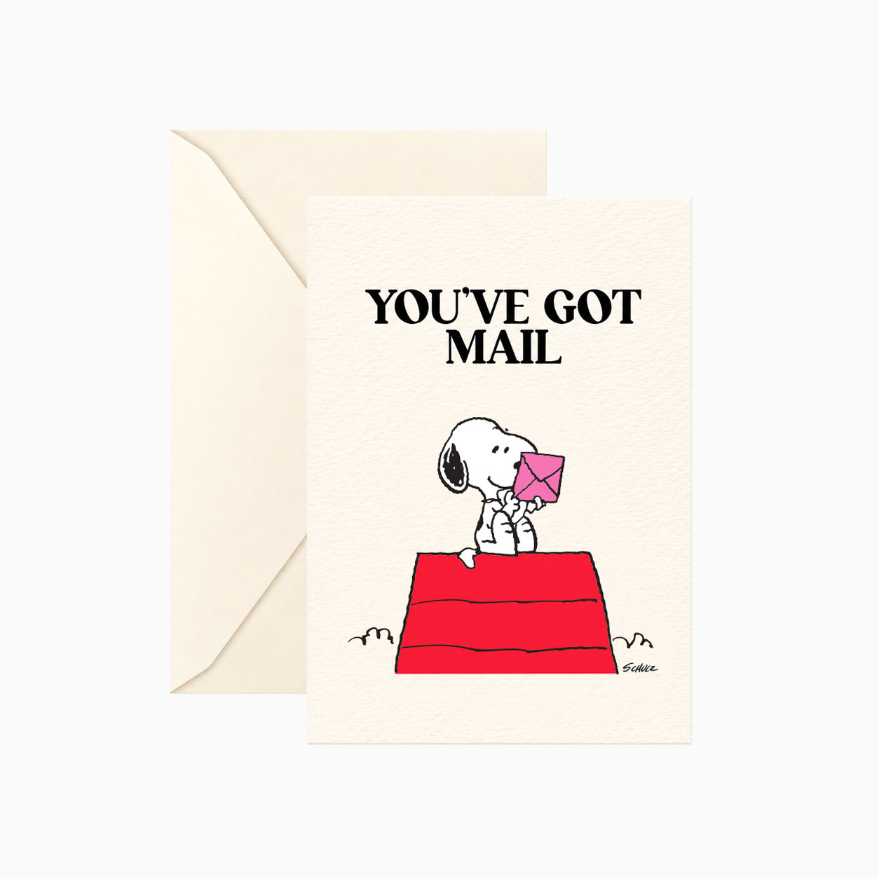 Carte double Snoopy "You've got mail" avec enveloppe Titlee x Peanuts