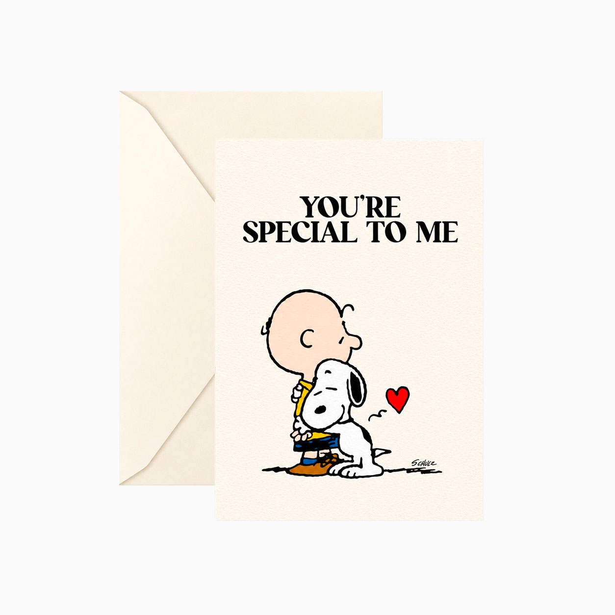Snoopy double greeting card "You're special to me" with envelope Titlee x Peanuts