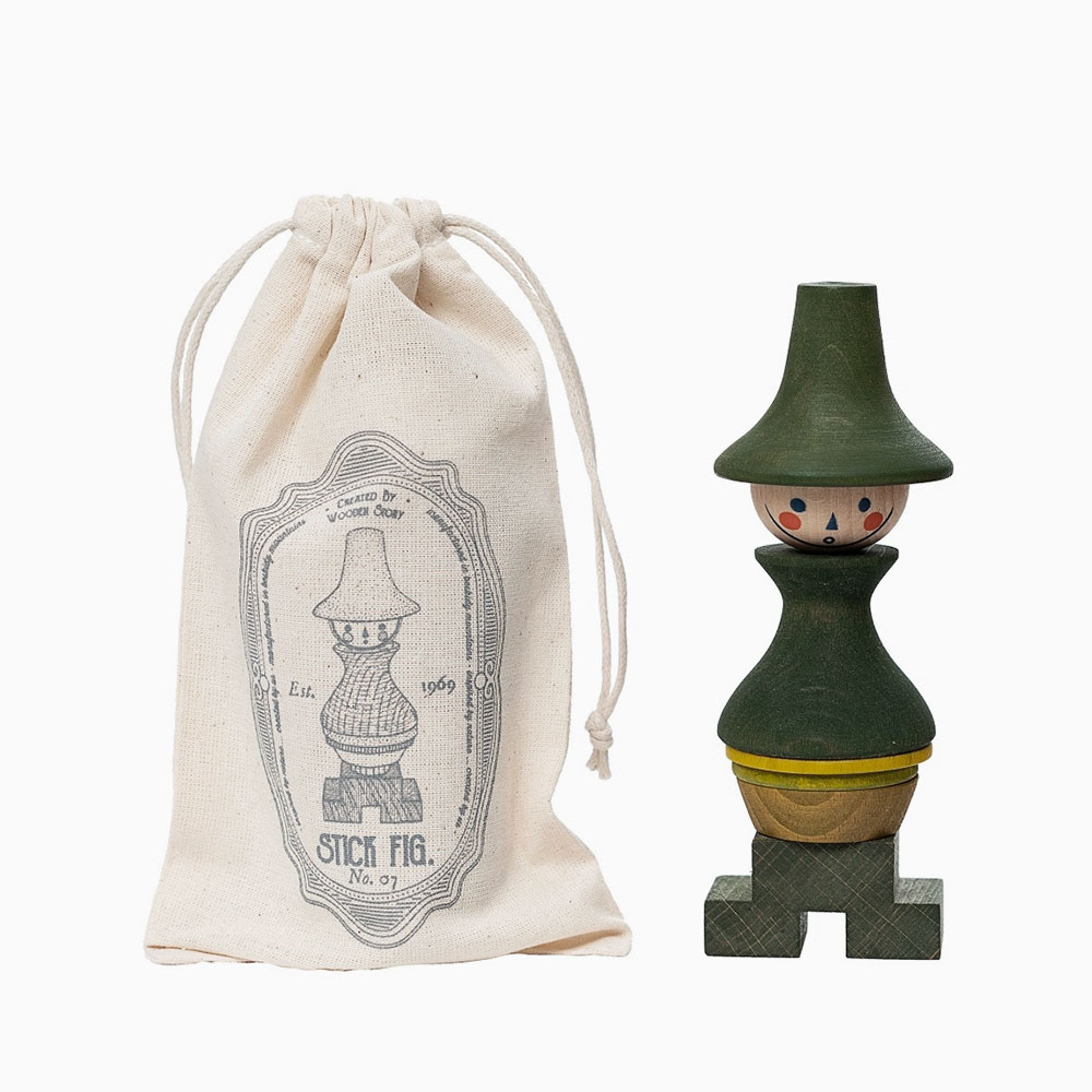 Figurine en bois à empiler n°07 fabriqué en Pologne par Wooden Story