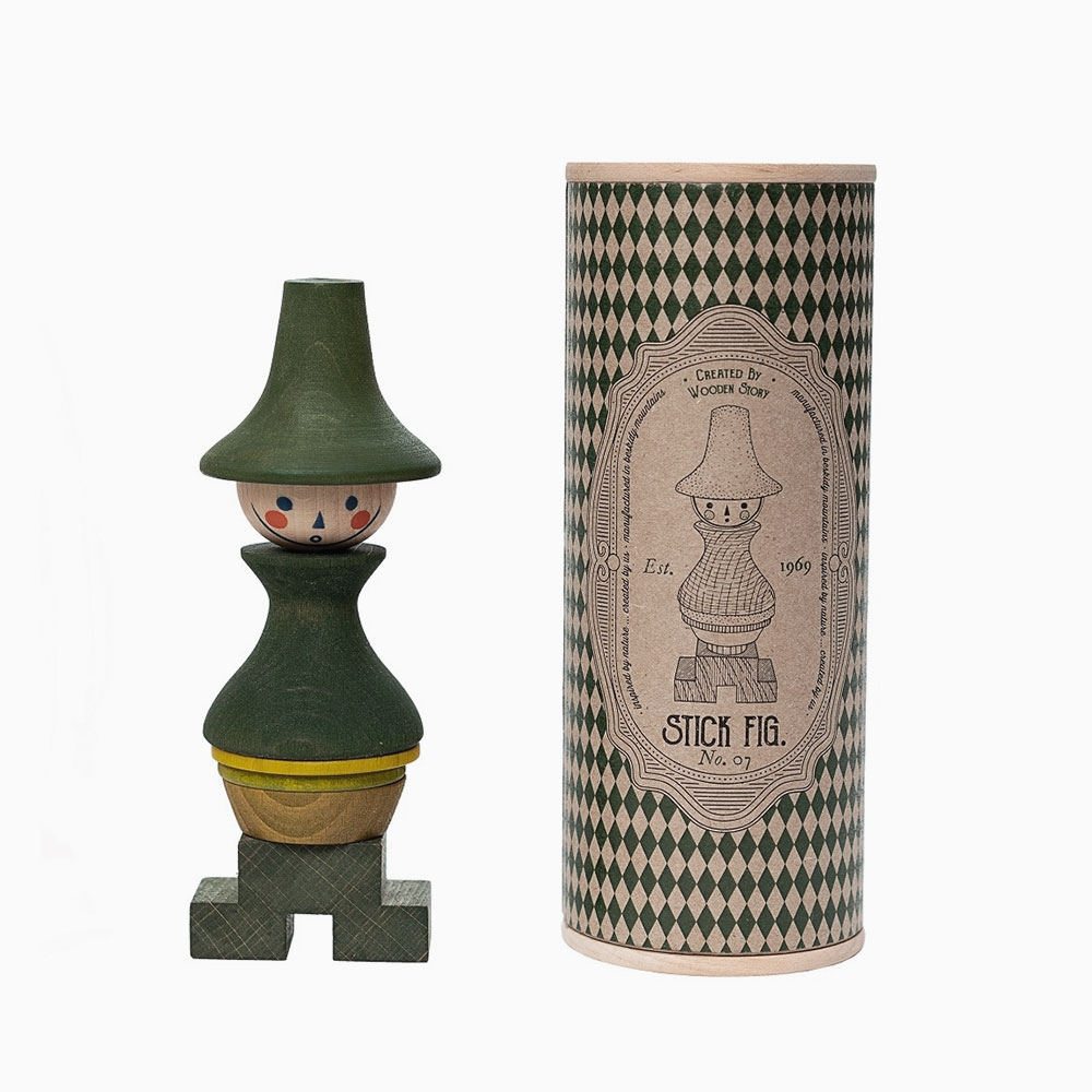 Figurine en bois à empiler n°07 fabriqué en Pologne par Wooden Story