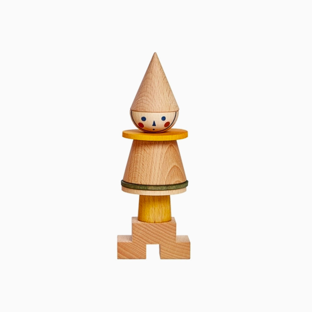 Figurine en bois à empiler n°01 fabriqué en Pologne par Wooden Story
