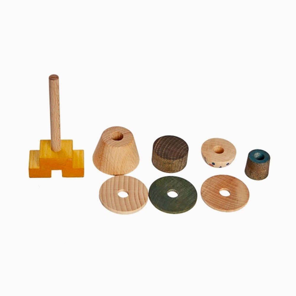 Figurine en bois à empiler n°01 fabriqué en Pologne par Wooden Story