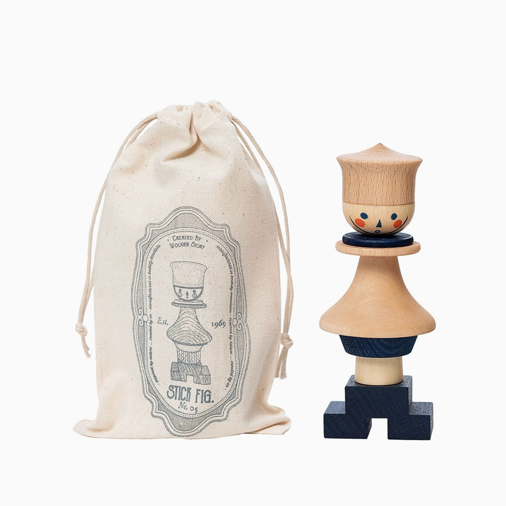 Figurine en bois à empiler n°05 fabriqué en Pologne par Wooden Story