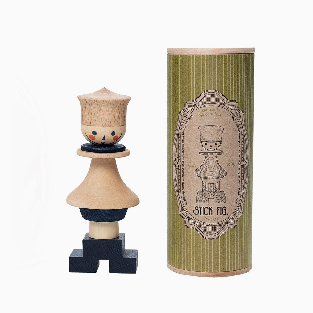 Figurine en bois à empiler n°05 fabriqué en Pologne par Wooden Story