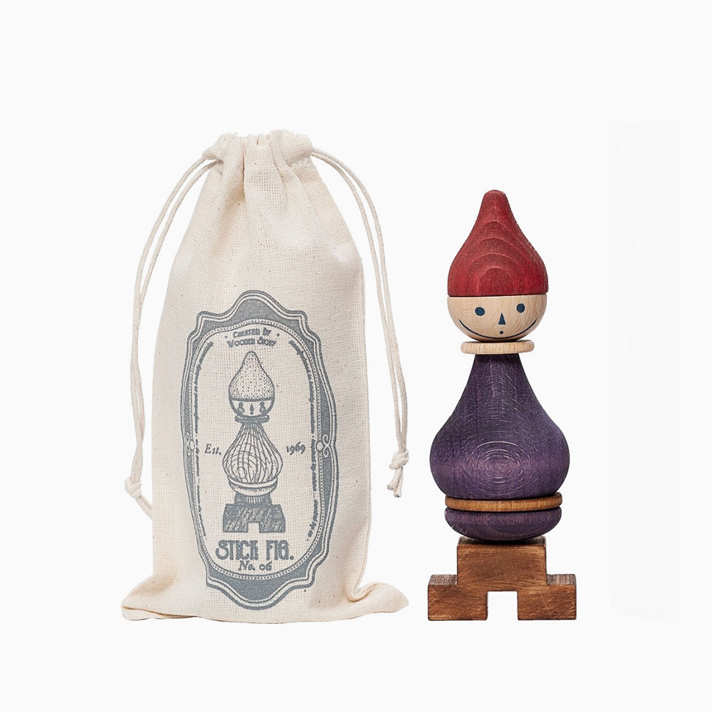 Figurine en bois à empiler n°06 fabriqué en Pologne par Wooden Story