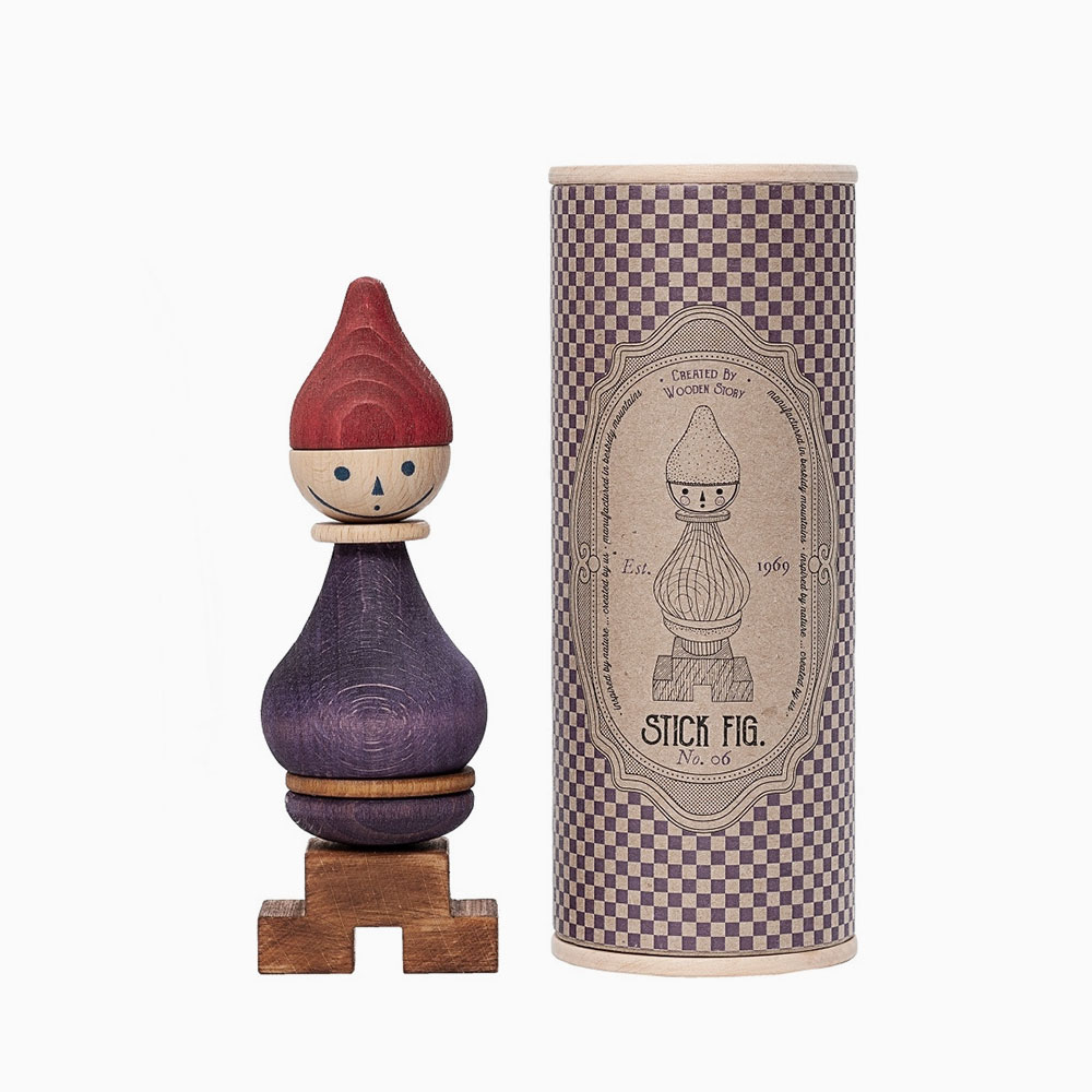 Figurine en bois à empiler n°06 fabriqué en Pologne par Wooden Story