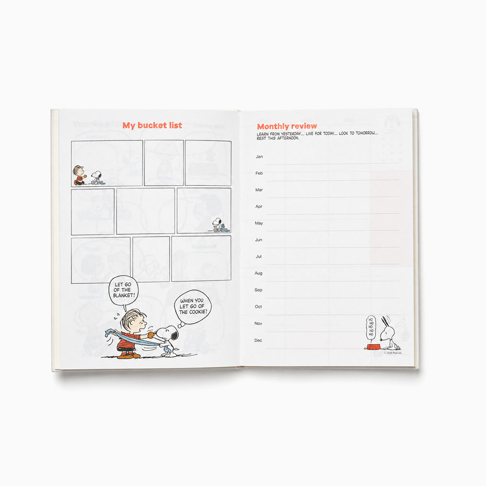 Undated Snoopy Peanuts planner