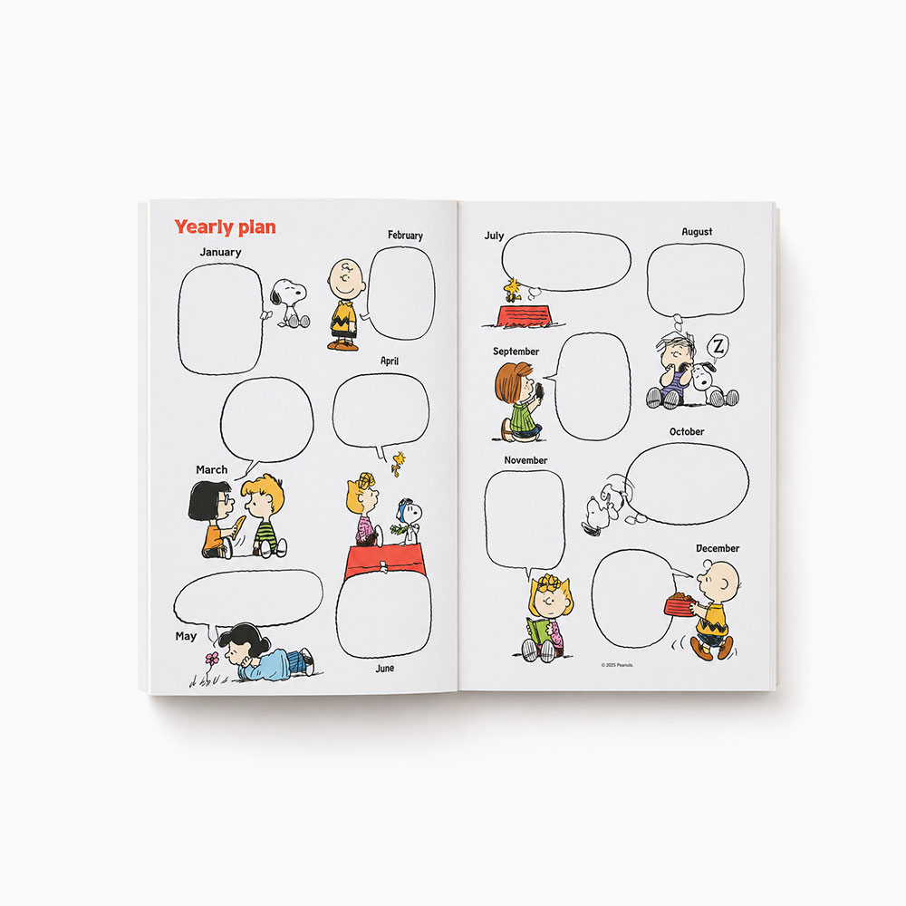 Undated Snoopy Peanuts planner