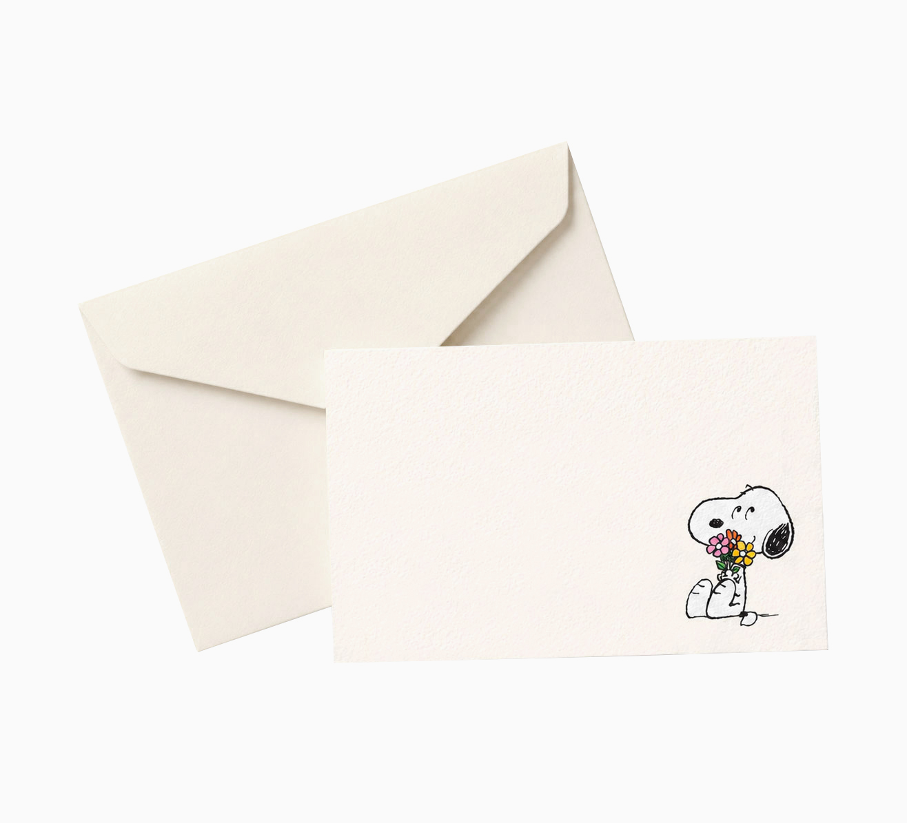 Mini carte Snoopy Flowers avec mini-enveloppe