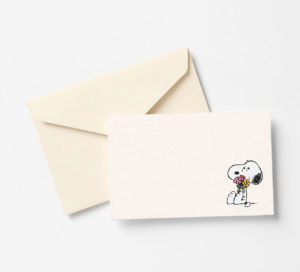 Mini-carte Snoopy Flowers