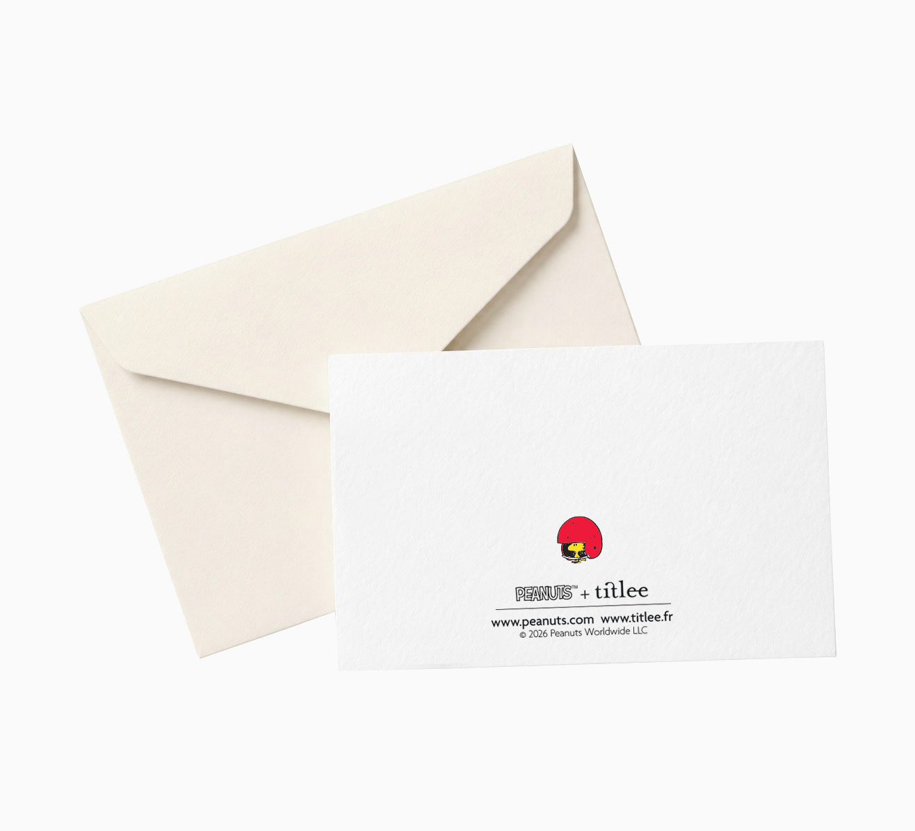 Snoopy American Football mini card with mini envelope
