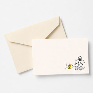 Mini carte Snoopy "Hahaha!" avec enveloppe