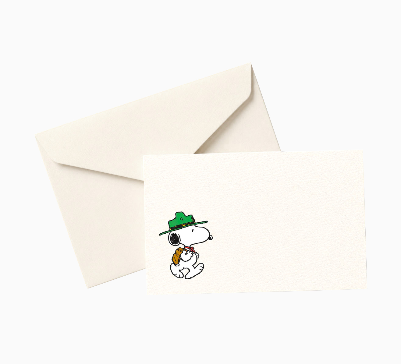 Mini carte Snoopy Scout avec mini-enveloppe