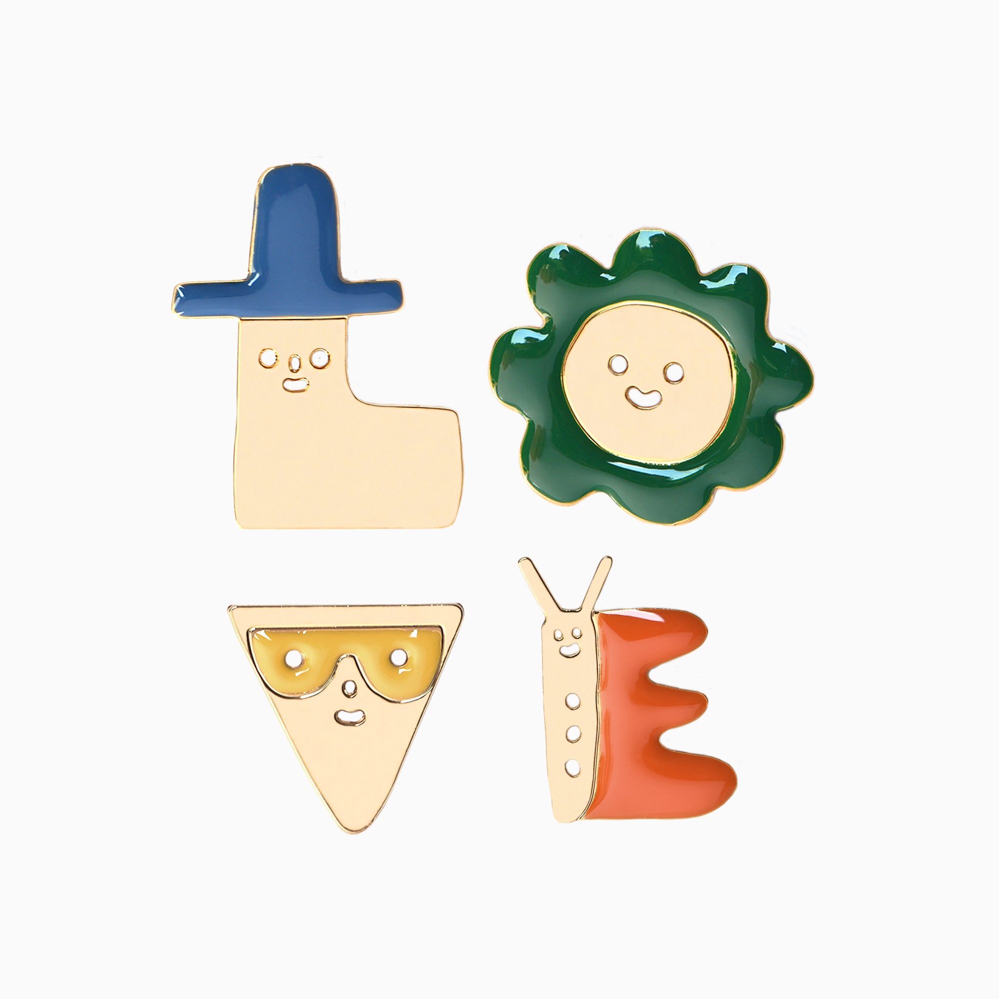 Set de 4 pin’s Love — Suzy Ultman x Titlee