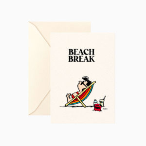 Carte double Snoopy « Beach Break » avec enveloppe